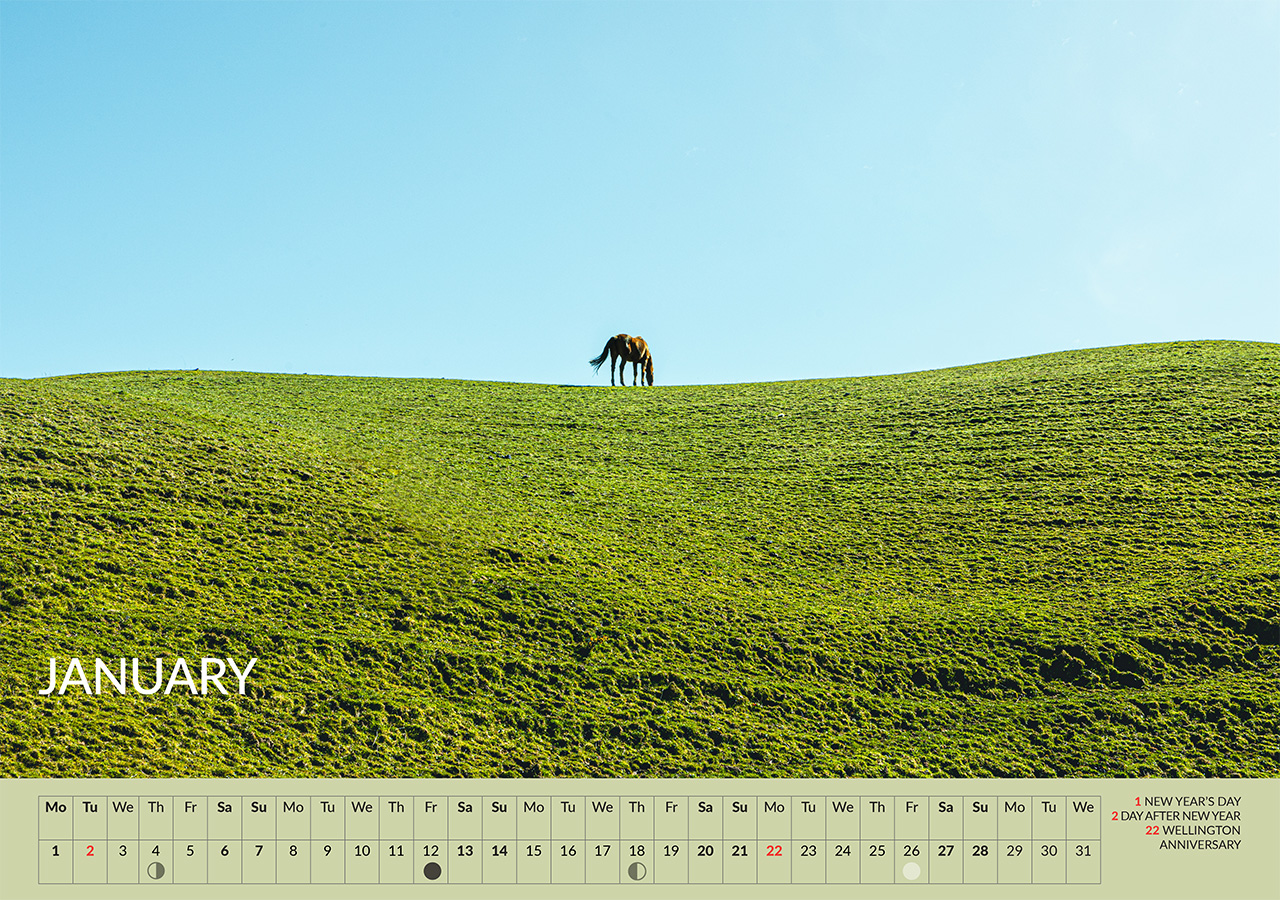 2024 Calendar Wellington Our place in the Landscape by John Klaphake